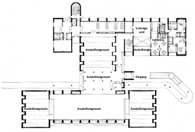 Bauhaus-Archiv - Půdorys přízemí - foto: © Bauhaus-Archiv, Berlin