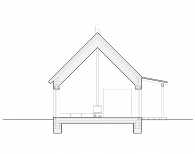 Dům se stodolou na Vysočině - Řez
