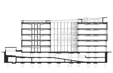 Administrativní centrum PIANO - Řez