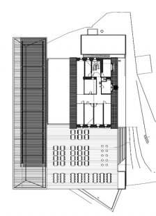 Horská chata Niesen - Půdorys podkroví - foto: © Aebi & Vincent architekten