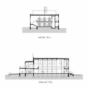 Rekonstrukce pavilonu A - Řezy