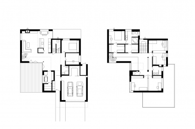 Rodinný dům Přezletice - Půdorysy