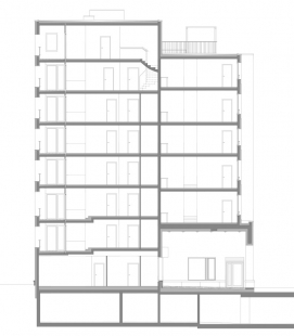 Ernst-Melchior-Gasse housing development - Řez