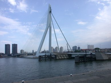 Erasmus Bridge - foto: Petr Šmídek, 2003