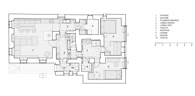 Building in the Podkrkonoší - Floor plan 1st floor