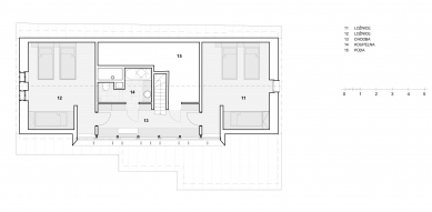 Building in the Podkrkonoší - Floor plan 2nd floor