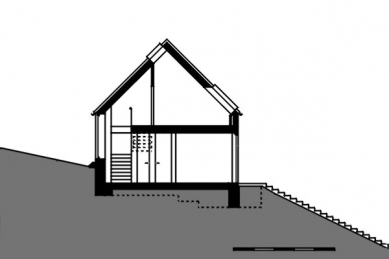 Rodinný dům ve Stradonicích - řez