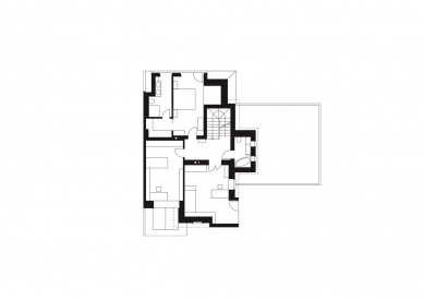 Rodinný dům Žabovřesky 02 - Půdorys 2.np - foto: knesl + kynčl architekti