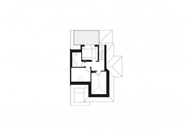 Rodinný dům Žabovřesky 02 - Půdorys 3.np - foto: knesl + kynčl architekti