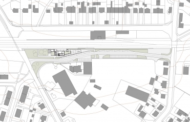 Dopravní terminál Nové Město na Moravě - Situace - foto: knesl + kynčl architekti