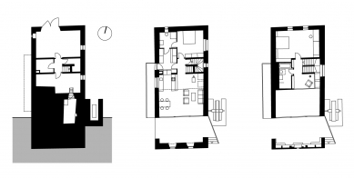 Rekonstrukce a přestavba mlýna na bydlení - Půdorysy