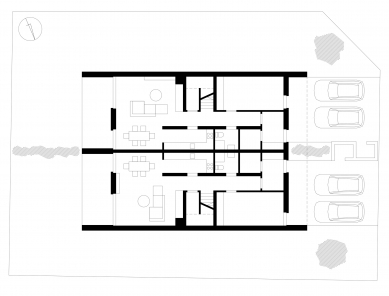 Double house - Floor plan 1st floor