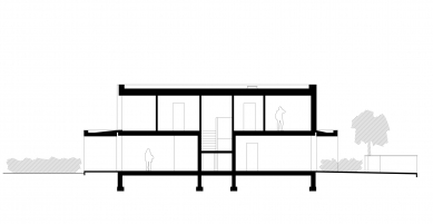 Double house - Řez