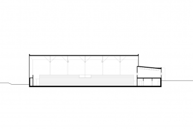 Sportovní hala v Kuřimi - Řez