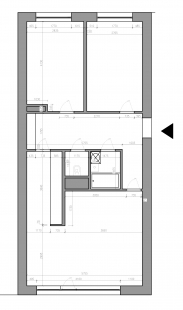 Reconstruction of Antal Stašek - Floor plan of the original state