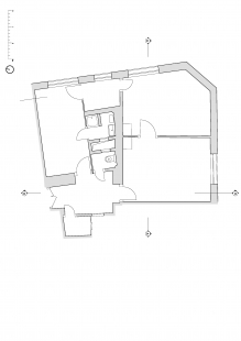 Byt na Žižkově - Půdorys původního stavu - foto: DDAANN