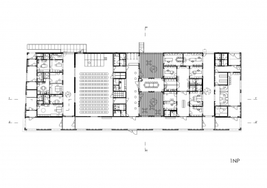 City Hall in Prague-Ćáblicích - Floor plan of the ground floor - foto: A.LT architekti