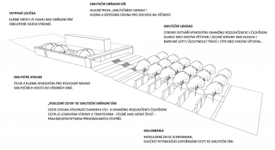 Smuteční obřadní síň Valašské Meziříčí - Koncept