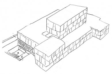 Centrum vizuálního umění a Divadlo G.B.Shawa - Skica - foto: Terry Pawson Architects