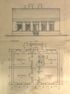 Přestavba hornického domku - Původní plány