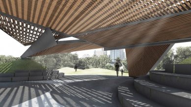 MPavilion 2018  - Render - foto: Estudio Carme Pinós