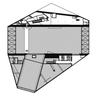 Casa da Música - Půdorys, level 6 - foto: © OMA, Rotterdam