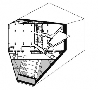 Casa da Música - Půdorys, level 8 - foto: © OMA, Rotterdam