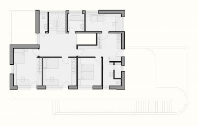 Family house, Černošice - Floor plan 2nd floor