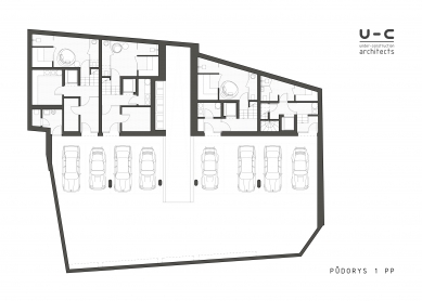 Truhlárna - Půdorys 1PP - foto: under-construction architects