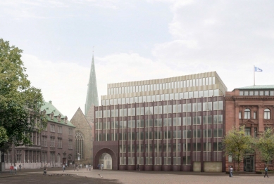 Head office of the Bremer Bank - Vizualizace - foto: Caruso St John Architects