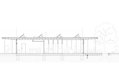 Revitalization of the park and square in Krakow - Longitudinal section - foto: Rusina Frei architekti