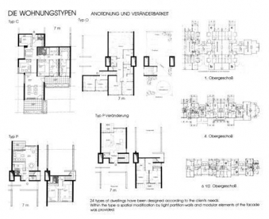 Terasové sídliště sv. Petr - Typologie bytů