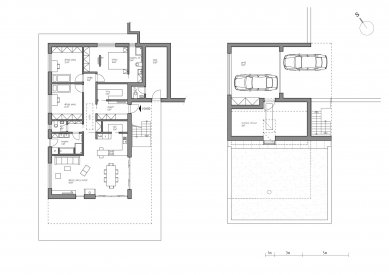 Rodinný dům Horská - Půdorysy