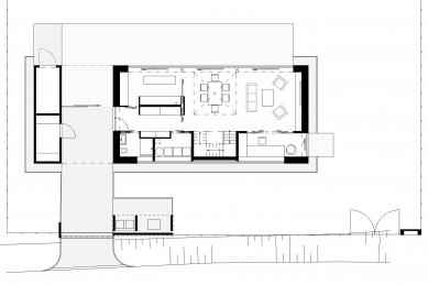 Rodinný dům ve Smilovicích - Půdorys přízemí - foto: © Kamil Mrva Architects