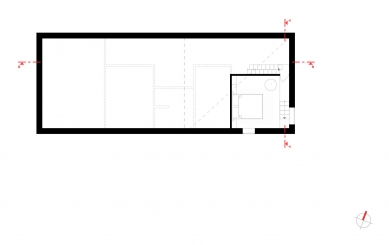 Rodinný dům v Dubči - Půdorys 2NP - foto: Mooza architecture