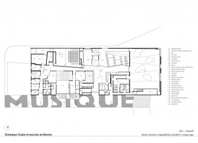 Hudební konzervatoř Maizières - Level 2 - foto: Dominique Coulon et Associes