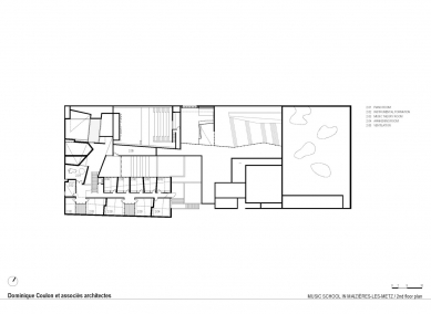 Hudební konzervatoř Maizières - Level 3 - foto: Dominique Coulon et Associes