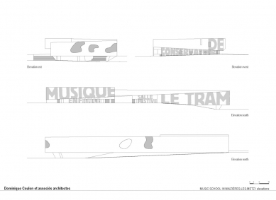 Hudební konzervatoř Maizières - Pohledy - foto: Dominique Coulon et Associes