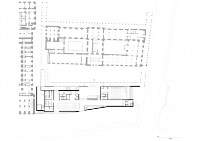 Galerie Jamese Simona - Půdorys přízemí - foto: David Chipperfield Architects Berlin