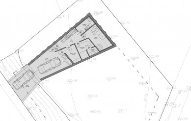 Family house in Pelhřimov - Floor plan of the basement - foto: OkaDesign