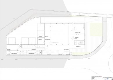 112 Emergency Service Extremadura Office - Půdorys 1.pp - foto: Daniel Jiménez + Jaime Olivera arquitectos