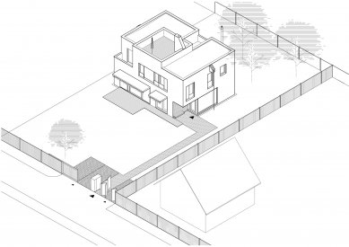 Family house in Slivenec - Axonometry