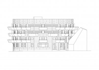 Dům s pečovatelskou službou v Českých Budějovicích - Boční pohled - foto: ABM architekti