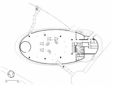 Vědecké centrum Universum - Půdorys přízemí - foto: Thomas Klumpp
