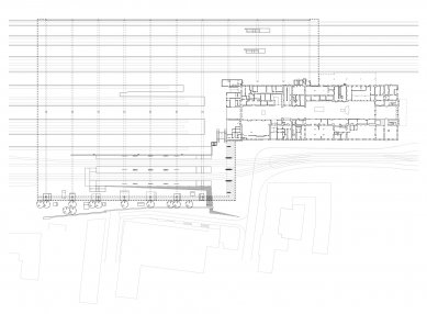 Přestavba hlavního nádraží v Saské Kamenici - Půdorys - foto: Grüntuch Ernst Architekten