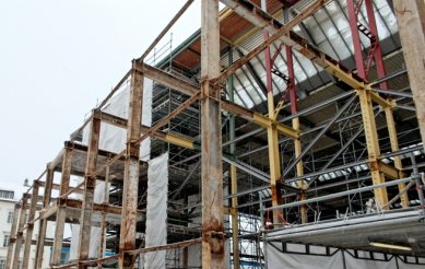 Přestavba hlavního nádraží v Saské Kamenici - Fotografie z průběhu rekonstrukce
