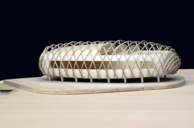 Kongresový sál v Rožnově pod Radhoštěm - Fotografie modelu - foto: Fránek Architects