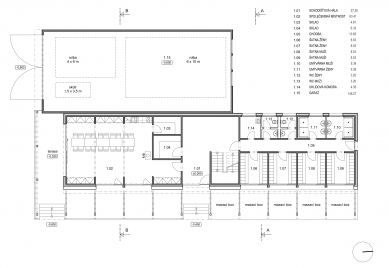 <div>Clubroom of the cross-country skiing section</div> - Ground plan 1st floor