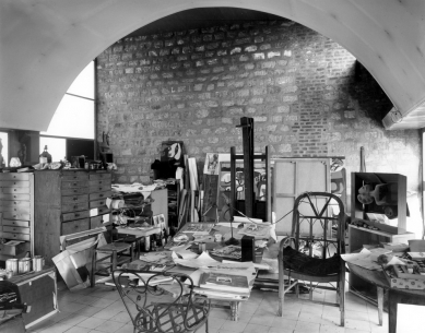 Le Corbusierův byt s ateliérem - Historický snímek