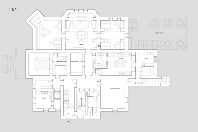 Interior of Villa Rosenaw - Floor plan 1st floor